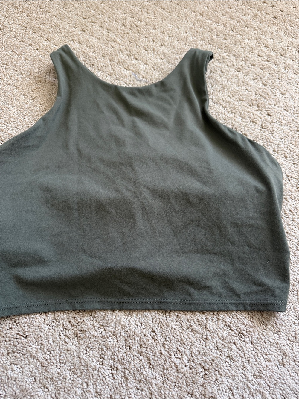 Athleta Olive Green Cropped Tank